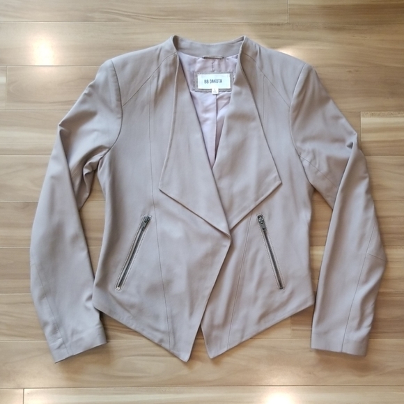 BB Dakota Jackets & Blazers - BB DAKOTA Brycen Drape Leather Jacket